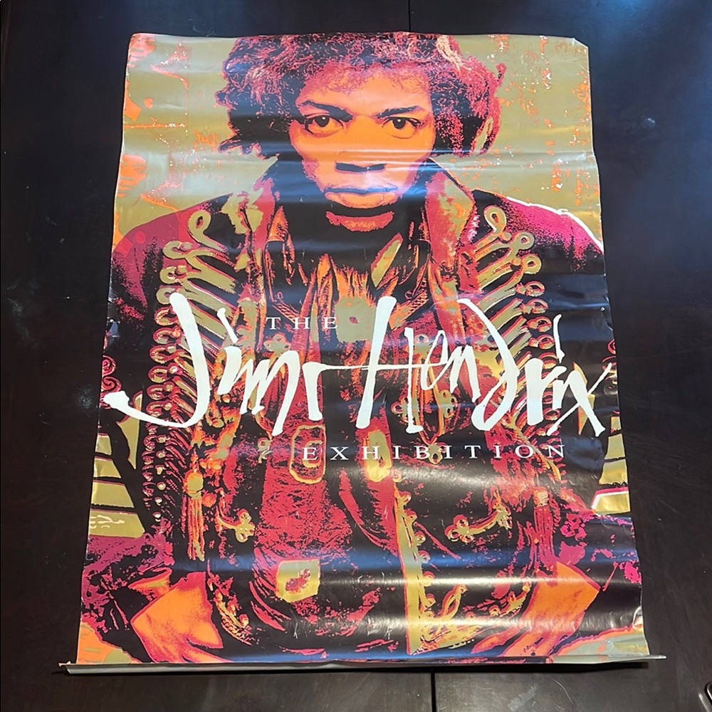 Retro Jimi Hendrix Exhibition Art Poster -‎ Multicolor
